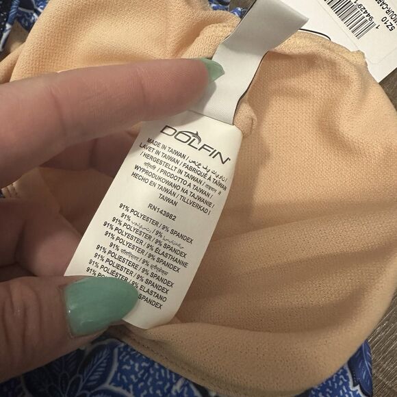 Dolfin Aquashape $79 Printed Blouson One-Piece Swimsuit size 16 Amor-capri - Picture 8 of 10